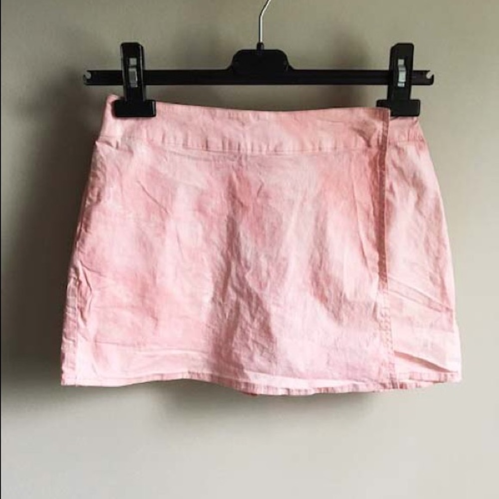 PACIFIC TRAIL Pink Acid Wash Skorts